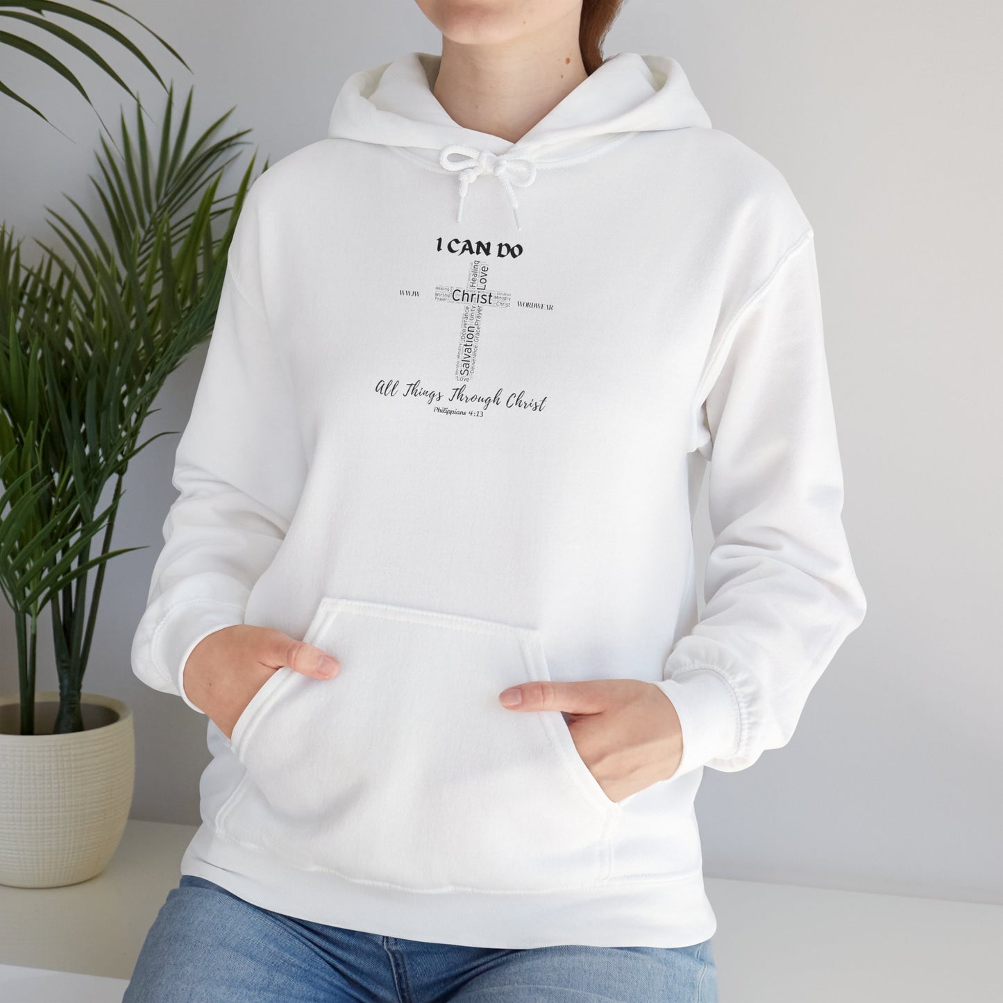Unisex Heavy Blend™ Hooded Sweatshirt - "I Can Do" WWJW/WORDWEAR