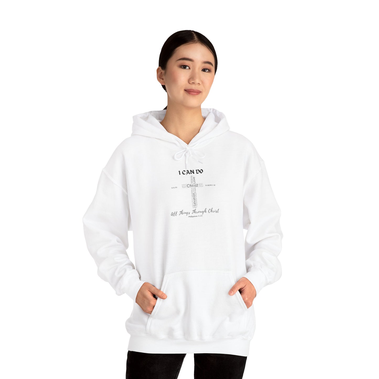 Unisex Heavy Blend™ Hooded Sweatshirt - "I Can Do" WWJW/WORDWEAR