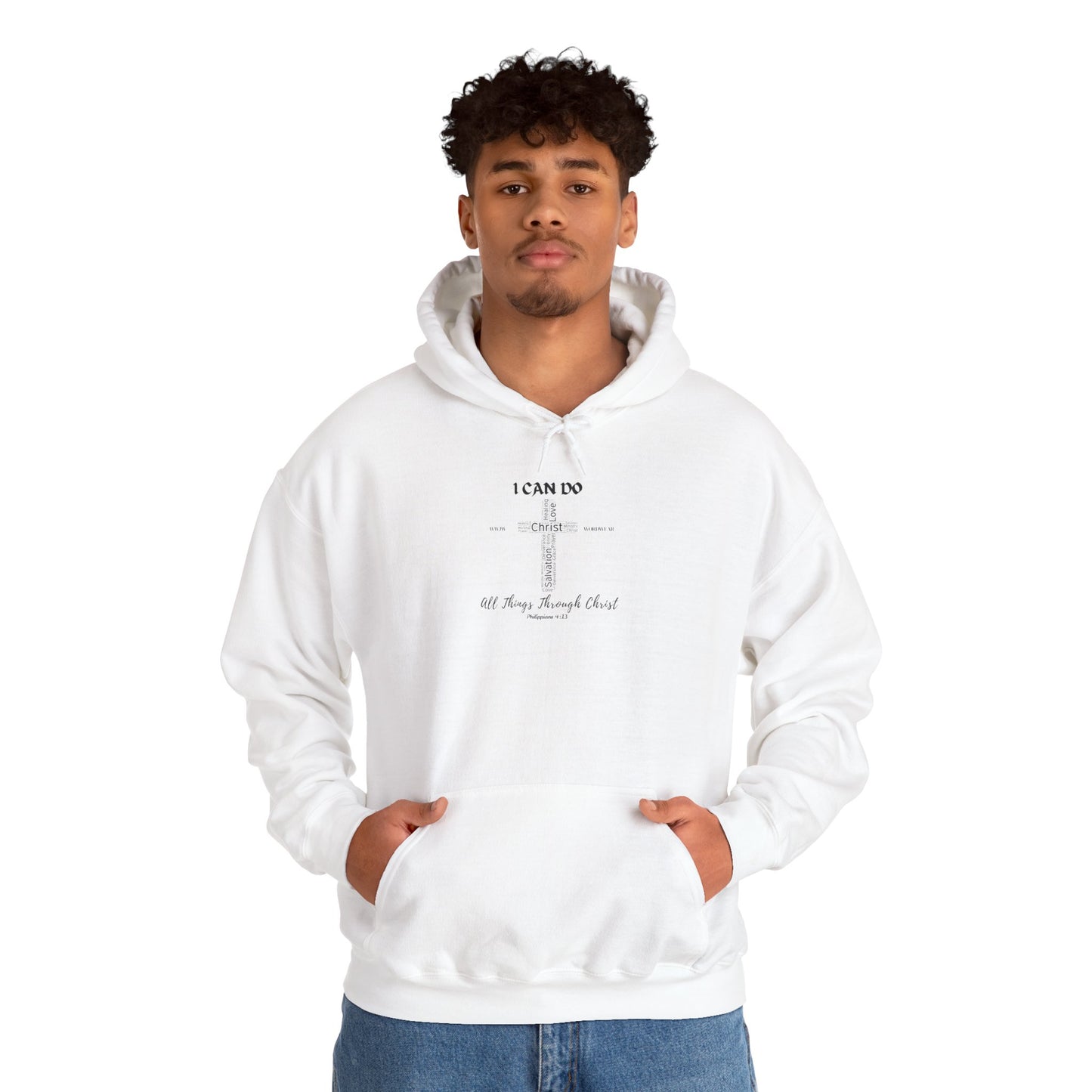 Unisex Heavy Blend™ Hooded Sweatshirt - "I Can Do" WWJW/WORDWEAR
