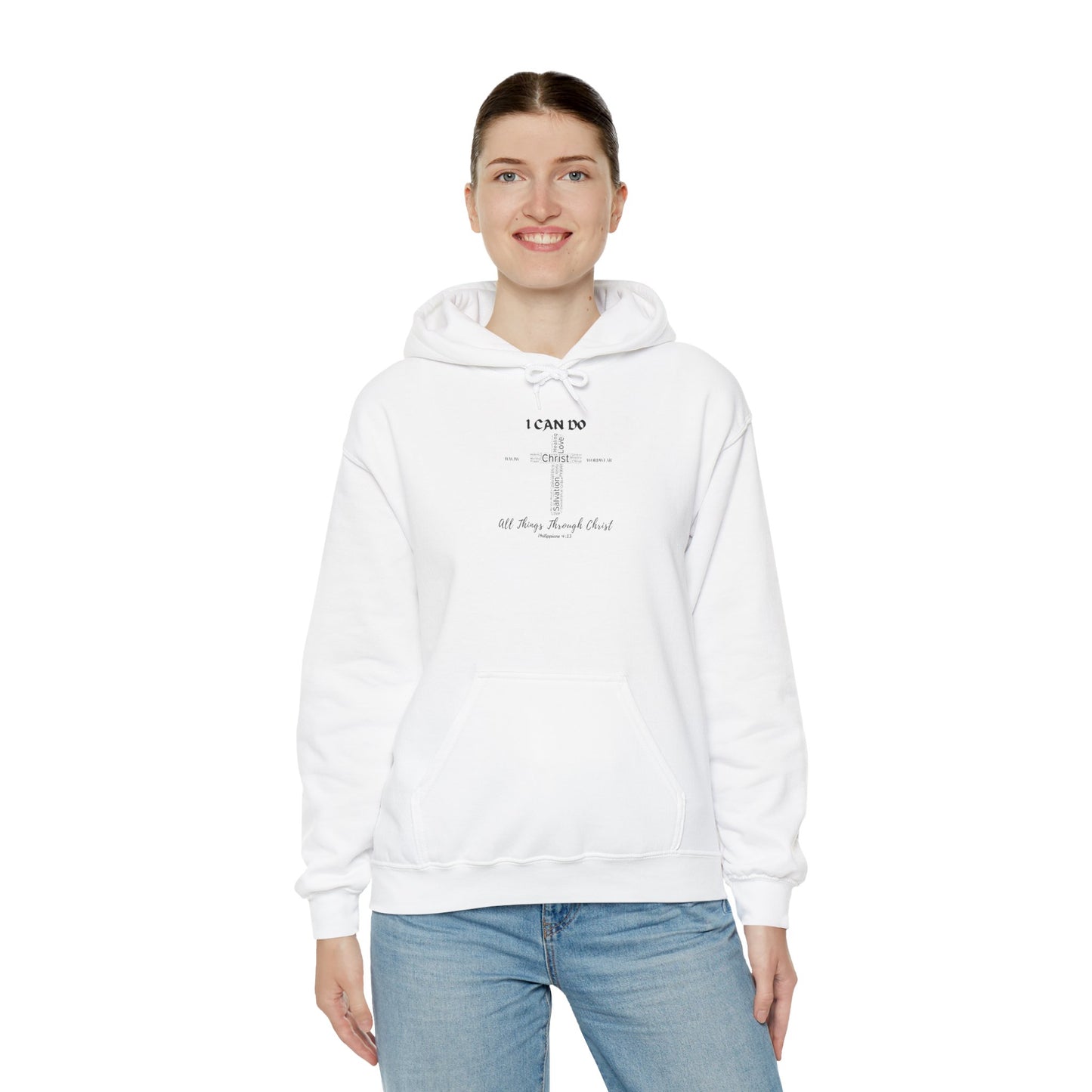 Unisex Heavy Blend™ Hooded Sweatshirt - "I Can Do" WWJW/WORDWEAR