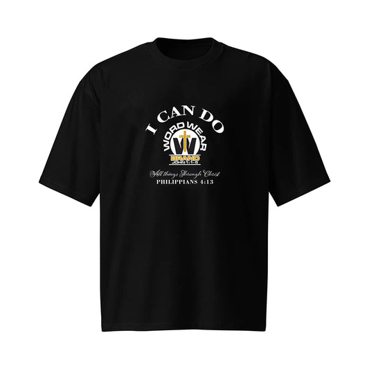 Oversized Heavyweight T-Shirt (I Can Do) WWJW/WORDWEAR