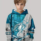 Hoodies Long Sleeve Kids Clothes  Boys 3D Creative Fish Print Children Spring Fall Clothes Casual Stylish Outdoor Boys Clothing
