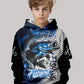 Hoodies Long Sleeve Kids Clothes  Boys 3D Creative Fish Print Children Spring Fall Clothes Casual Stylish Outdoor Boys Clothing